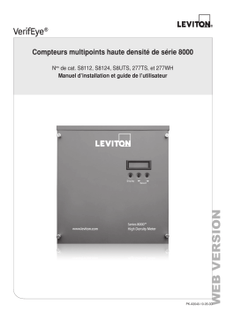 Leviton S8UWH-241 Electric Submeter Mode d'emploi