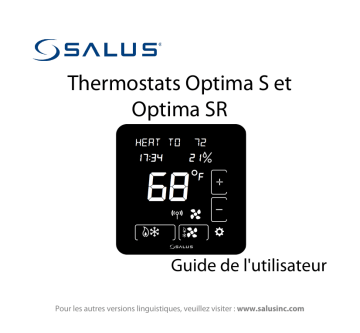 Salus ST898ZB Optima S Thermostat Manuel utilisateur | Fixfr