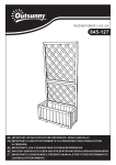 Outsunny 845-127 Wooden Raised Garden Bed Mode d'emploi