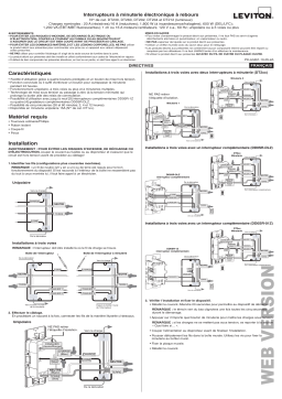 Leviton DT212-1LW LED , CFL , Incandescent , Halogen , Magnetic Low Voltage , Electronic Low Voltage , Fluorescent , Fan , Motor , Inductive , Resistive Manuel utilisateur