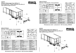 PIKO 37012 GER: G Offener Güterwagen DB IV Manuel utilisateur