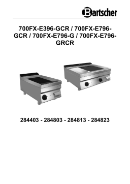 Bartscher 284803 Griddle plate 700FX-E796-GCR Mode d'emploi