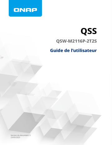 QNAP QSW-M2116P-2T2S Mode d'emploi | Fixfr