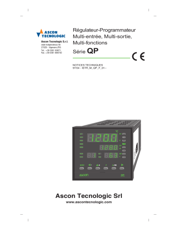 Ascon tecnologic QP Controller-Programmer Manuel du propriétaire | Fixfr