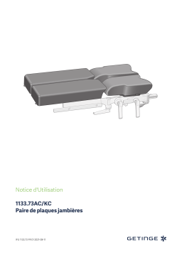 Getinge 113373AC Pair of leg plates Mode d'emploi