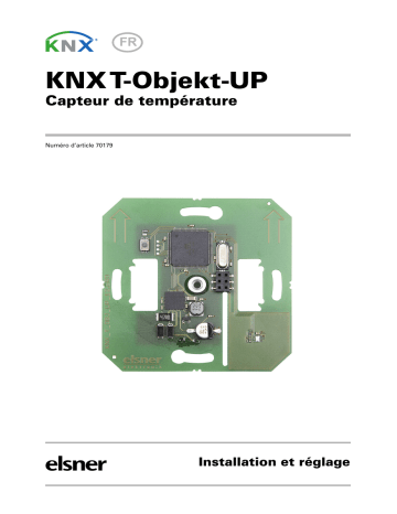 elsner elektronik KNX T-Objekt-UP 3.2 Manuel utilisateur | Fixfr