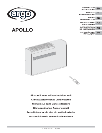 Argo APOLLO 12HP AIR CONDITIONER Installation manuel | Fixfr