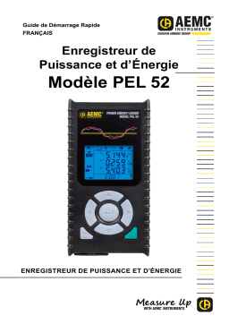 AEMC PEL 52 Guide de démarrage rapide