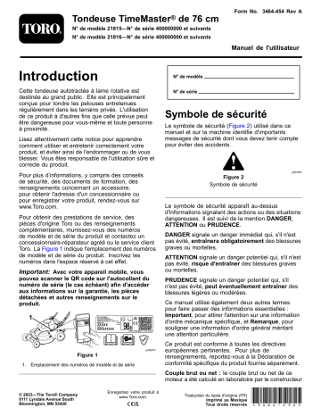 Toro TimeMaster 76cm Lawn Mower Walk Behind Mower Manuel utilisateur | Fixfr