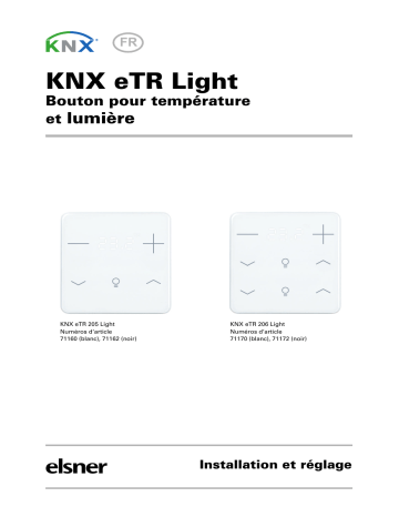 elsner elektronik KNX eTR 205/206 Light Manuel utilisateur | Fixfr