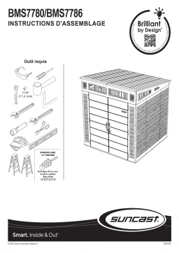 Suncast BMS7786 Defender® 7 ft. x 7 ft. Storage Shed Manuel utilisateur