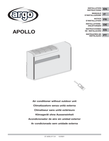 Argo APOLLO 10SC AIR CONDITIONER Installation manuel | Fixfr