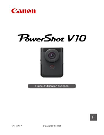 Canon PowerShot V10 Manuel utilisateur | Fixfr