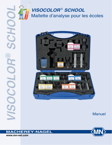 3B SCIENTIFIC 1021115 [W12720] Teaching Case “Water Analysis” (Visocolor® School)  Manuel du propriétaire | Fixfr