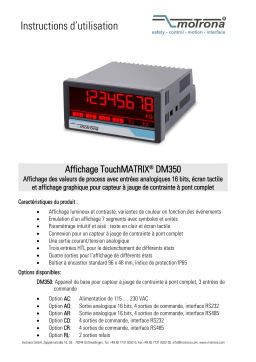 Motrona DM350 Manuel du propriétaire