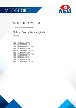 MAHA MBT EUROSYSTEM Mode d'emploi