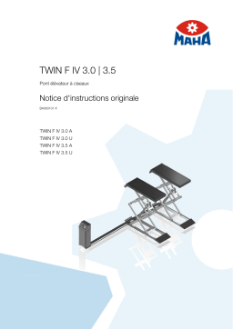 MAHA TWIN F IV 3.0 / 3.5 Twin Scissors Lift Mode d'emploi