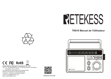 Retekess TR618 Manuel utilisateur | Fixfr