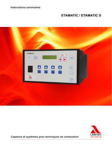 Lamtec ETAMATIC/ETAMATIC S Guide de référence | Fixfr