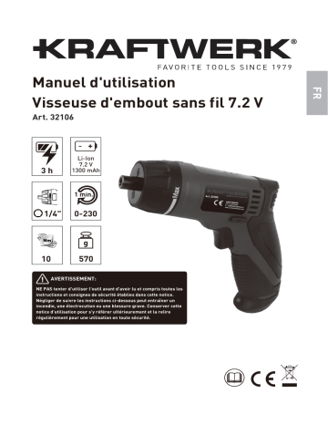 KRAFTWERK 32106 Mode d'emploi | Fixfr