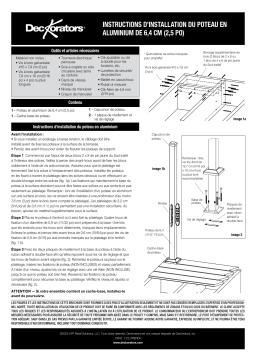 Deckorators 2-1/2" Aluminum Post Guide d'installation