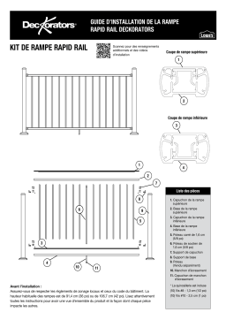 Deckorators Aluminum Rapid Rail Guide d'installation