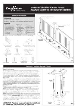 Deckorators Contemporary Continuous Top Rail Bracket Guide d'installation