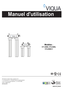 Viqua VT4-DWS11 Tap Integrated Pre Filtration UV System Manuel utilisateur