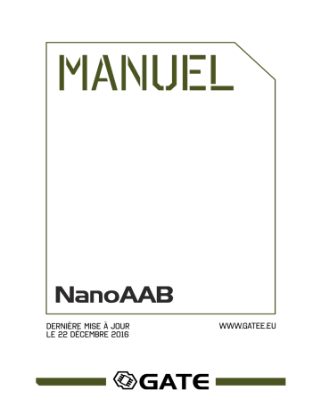 GATE NanoAAB Manuel du propriétaire | Fixfr