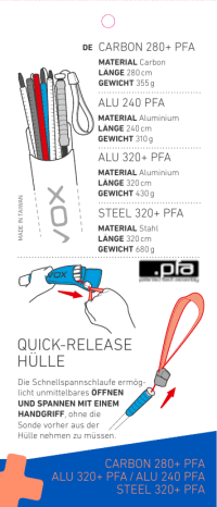 Ortovox CARBON 280+ PFA ALU 320+ PFA/ALU 240 PFA STEEL 320+ PF Mode d'emploi | Fixfr