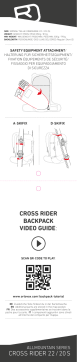 Ortovox Cross Rider  Mode d'emploi