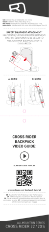 Ortovox Cross Rider  Mode d'emploi | Fixfr