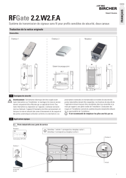 BBC Bircher RFGate 2.2.W2.F.A Manuel utilisateur