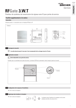BBC Bircher RFGate 3.W.T Manuel utilisateur
