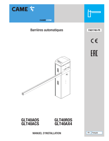 CAME GARD LT4 BARRIER Installation manuel | Fixfr
