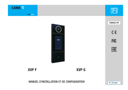 CAME XVP F, XVP S VIDEO ENTRY SYSTEM Installation manuel