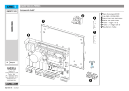 CAME 88006-0085, ZLJ24 / ZL19N KIT CONTROL BOARD Manuel utilisateur