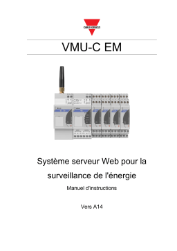 CARLO GAVAZZI VMUCEMAWSSUX Web-Server Manuel du propriétaire