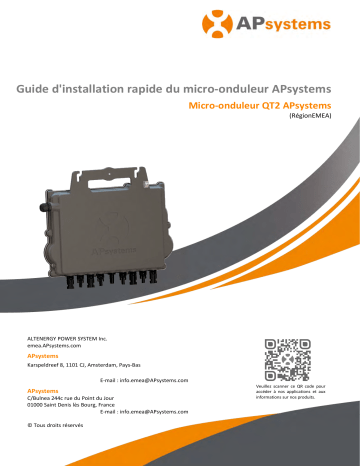 APsystems QT2 Mode d'emploi | Fixfr