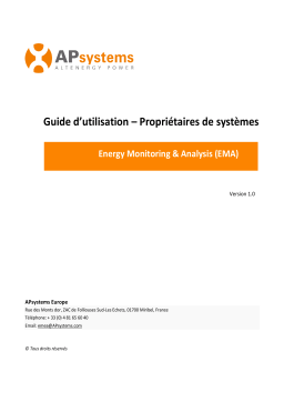 APsystems EMA Mode d'emploi