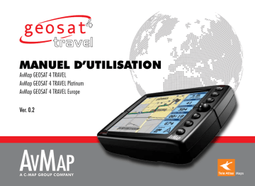 Geosat 4 TRAVEL Europe | AvMap Geosat 4 Travel Platinum Manuel utilisateur | Fixfr