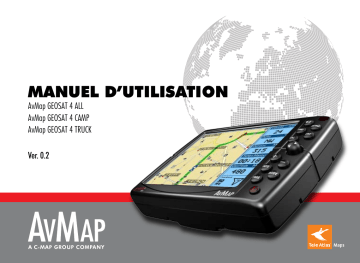 Geosat 4 ALL | Geosat 4 TRUCK | AvMap Geosat 4 CAMP Manuel utilisateur | Fixfr