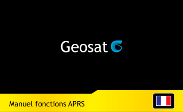 AvMap Geosat 6 APRS Manuel utilisateur | Fixfr