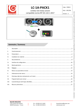 BOUYER LC-1A-PACK1 Une information important