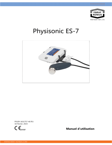 Enraf-Nonius CD-Rom Physisonic ES-7 EU Manuel utilisateur | Fixfr
