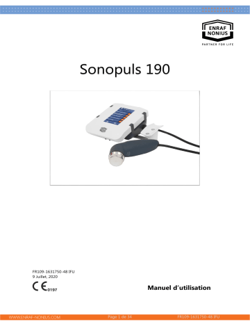 Enraf-Nonius CD-ROM Sonopuls 190 Manuel utilisateur | Fixfr