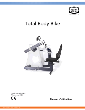 Enraf-Nonius Cardio Total Body Bike Manuel utilisateur | Fixfr