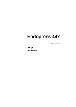 Enraf-Nonius Endopress 442 Manuel utilisateur