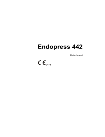 Enraf-Nonius Endopress 442 Manuel utilisateur | Fixfr