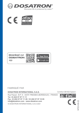 dosatron D3 Manuel du propriétaire